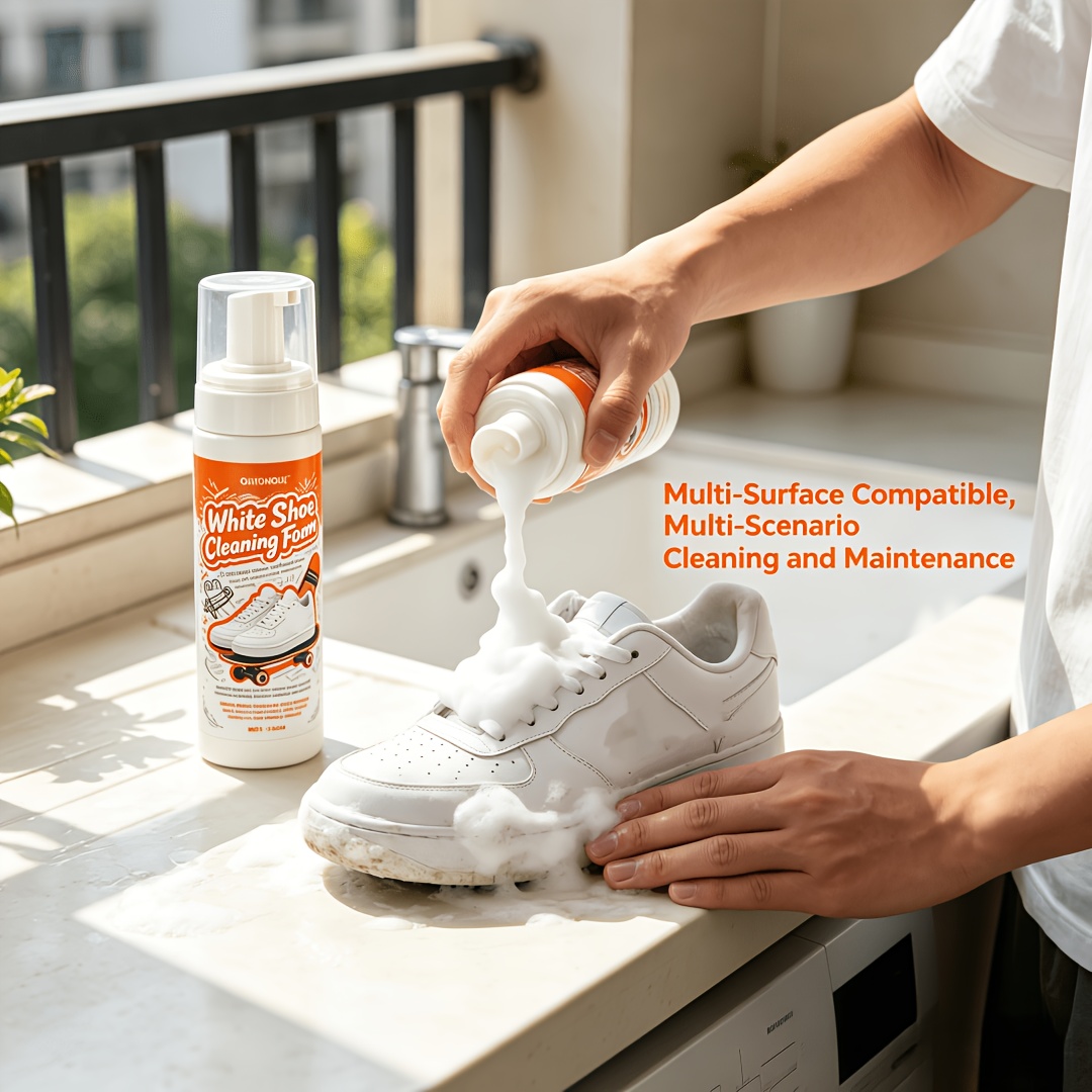 Sneaker Care Cleaner - Espuma Limpiadora de Zapatos Blancos Portátil