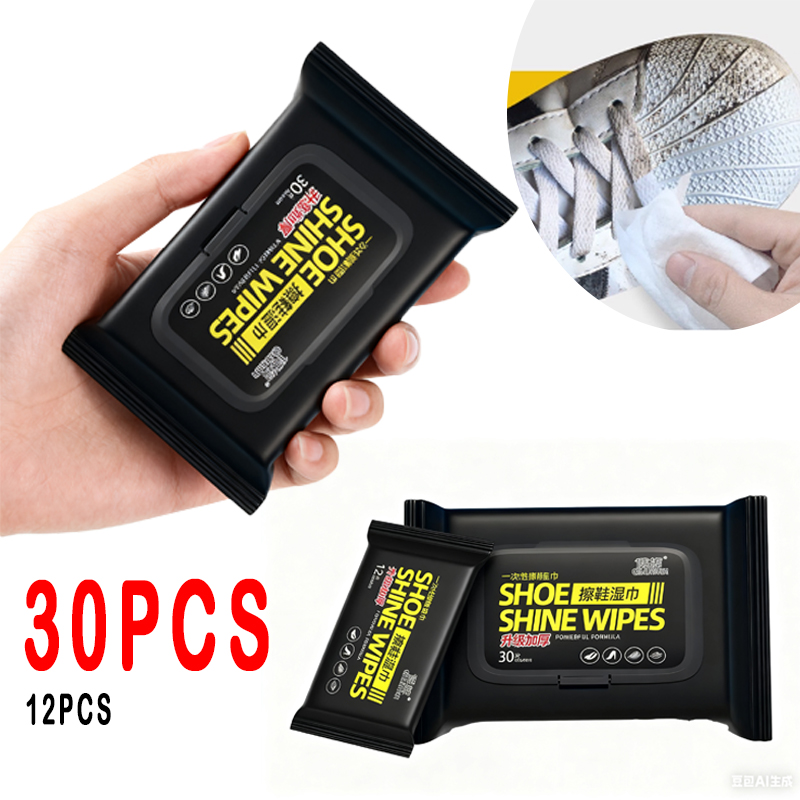 Sneaker Care White - 12 Uds./30 Uds. Toallitas desechables para
