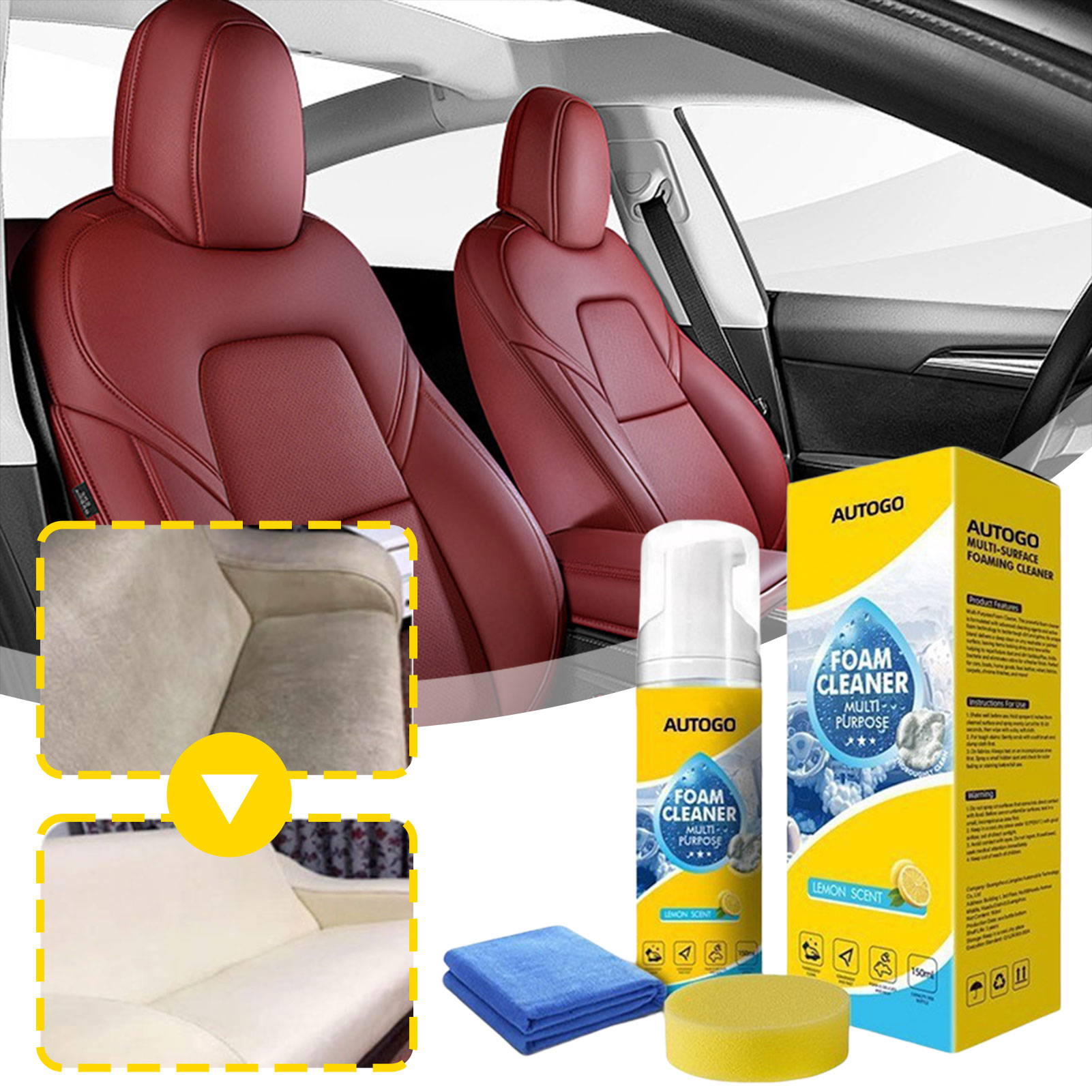 Sneaker Care Spray - Limpiador de espuma multiusos para el
