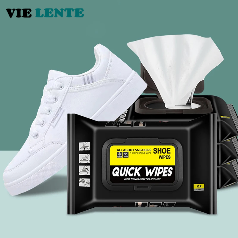 Sneaker Care White - 12 Uds./30 Uds. Toallitas desechables para