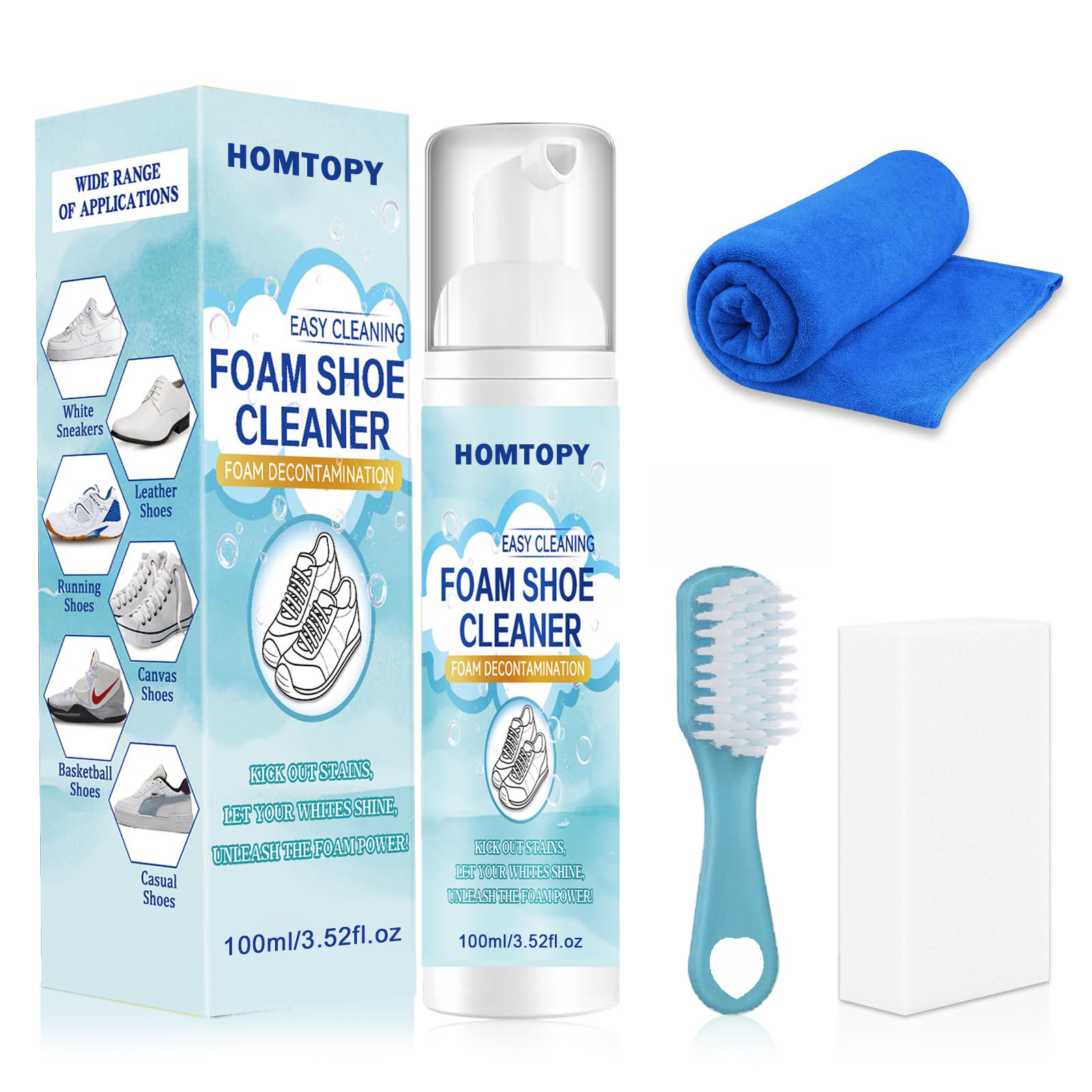 Sneaker Care Spray - Kit de limpieza de zapatos, limpiador